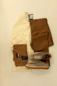 Combo 1- Jacket, khaki pants, sneakers, polo shirts