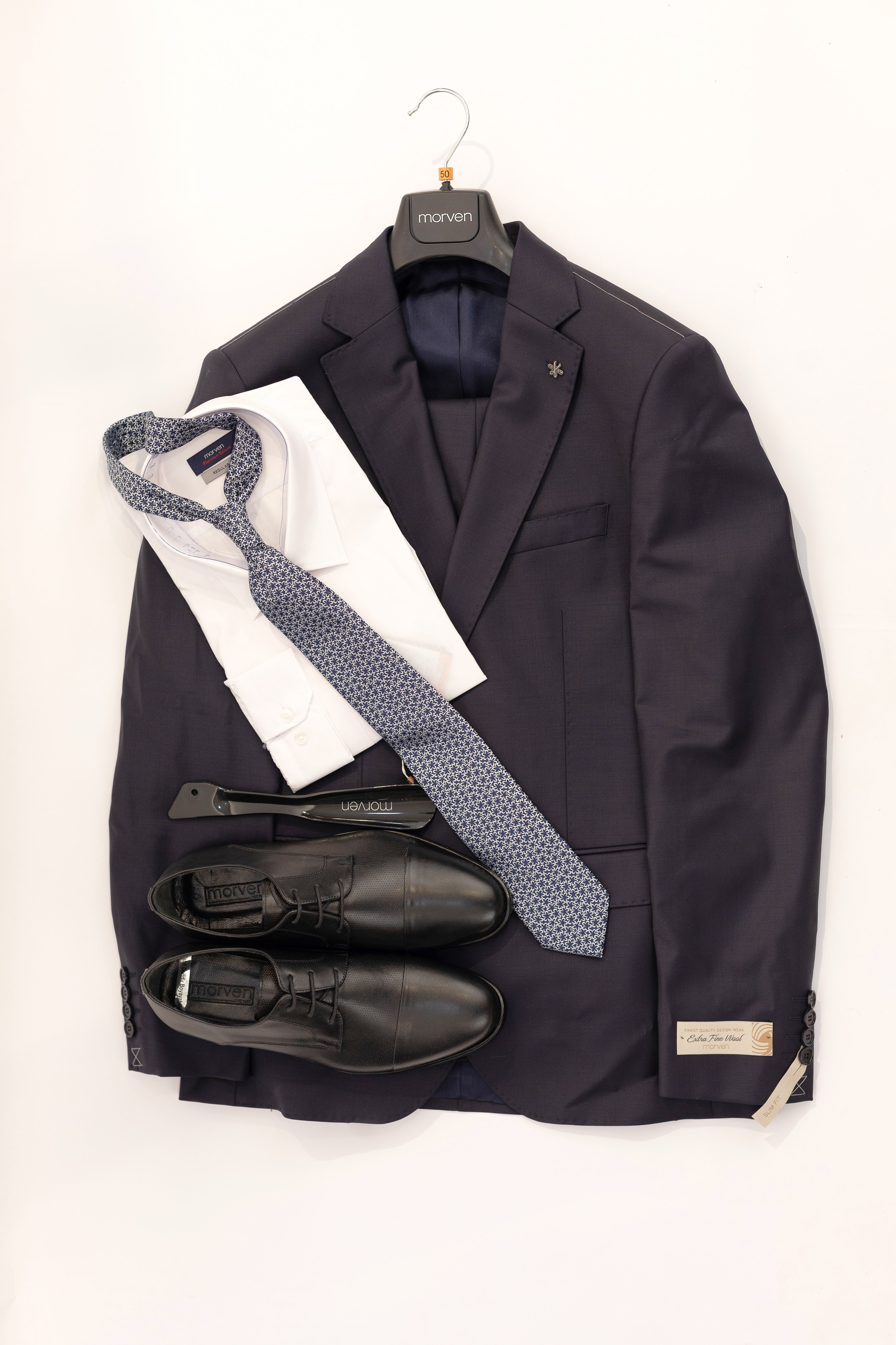 Combo 6 -suit, shoe, shirt and tie